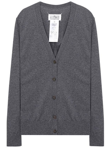 Eco Cashmere Loose Fit Cardigan Grey - MAISON MARGIELA - BALAAN 1