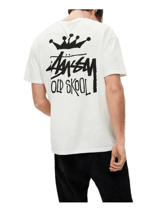 Old ol 50 50 Short Sleeve T-Shirt Pigment White - STUSSY - BALAAN 1