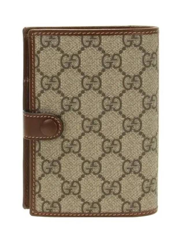 Interlocking G Superme Canvas Passport Wallet Beige - GUCCI - BALAAN 4