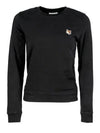 Fox Head Patch Regular Sweatshirt Black - MAISON KITSUNE - BALAAN 2