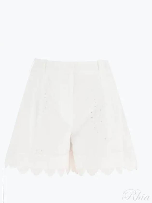 Embroidered cotton shorts 4069T 1014WHITEWHITE - SIMONE ROCHA - BALAAN 1