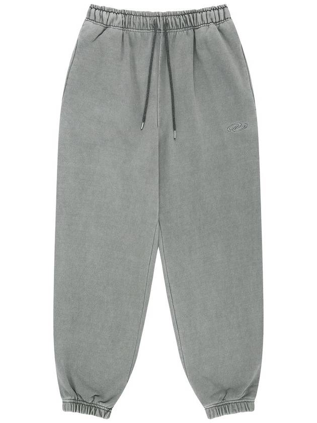 2024 F W Unisex Vintage Pigment Washing Jogger Pants Gray - MAVRK - BALAAN 1