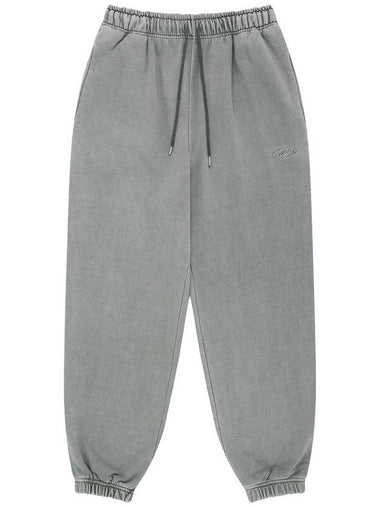 2024 F W Unisex Vintage Pigment Washing Jogger Pants Gray - MAVRK - BALAAN 1