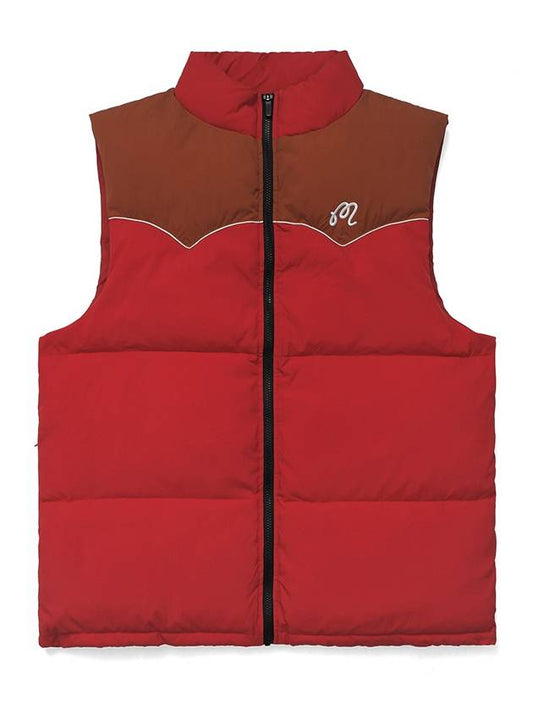 Health Seekers Golfers Two Tone Padded Vest RED - MALBON GOLF - BALAAN 1