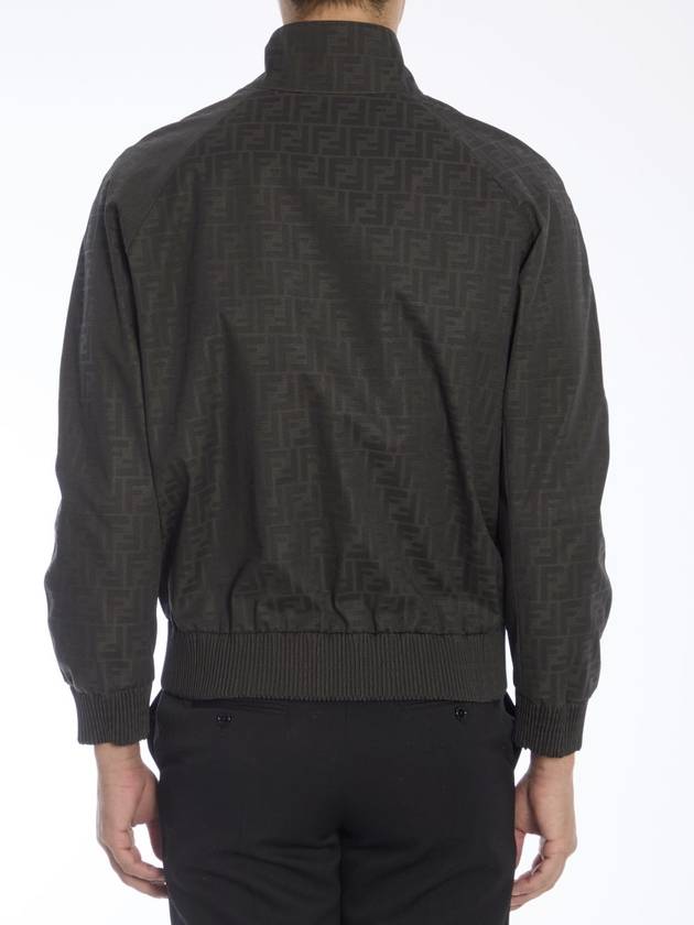 Coated canvas bomber jacket - FENDI - BALAAN 4