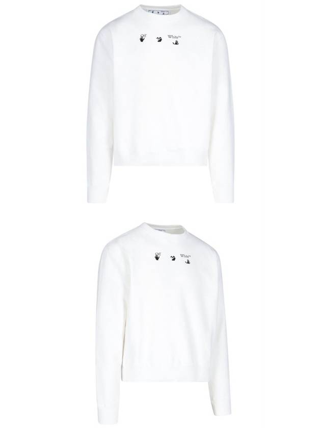 Marker Slim Fit Sweatshirt White - OFF WHITE - BALAAN 5