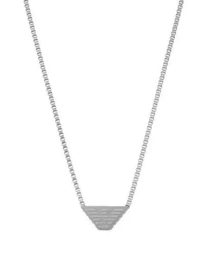 Essential Pendant Stainless Steel Necklace Silver - EMPORIO ARMANI - BALAAN 2