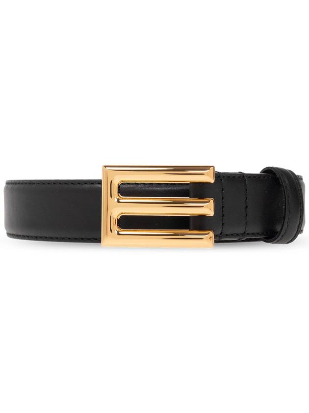 Etro Leather Belt With Logo, Women's, Black - ETRO - BALAAN 1