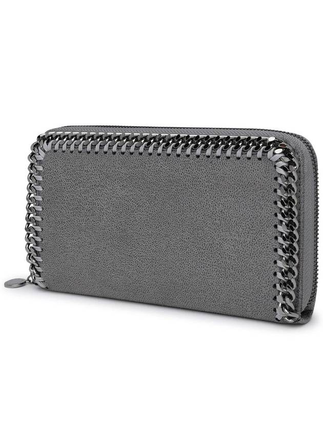 Round Zipper Long Wallet Grey - STELLA MCCARTNEY - BALAAN 3