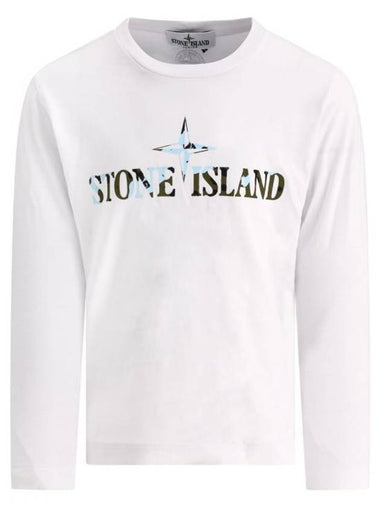 Kids Junior T Shirt 791621151V0093 White - STONE ISLAND - BALAAN 1