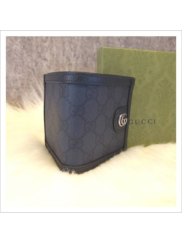 Ophidia GG Canvas Half Wallet Blue - GUCCI - BALAAN 6