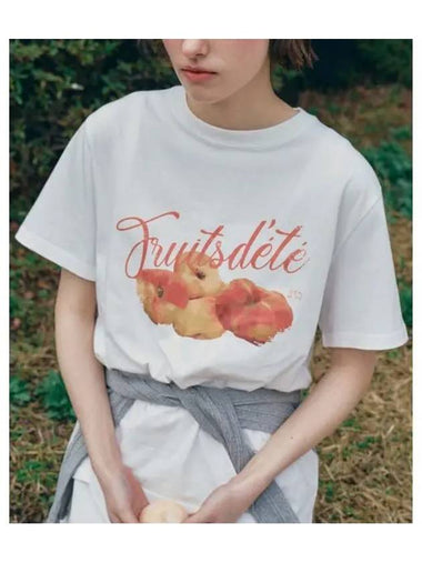 DONUT PEACH GRAPHIC TEE white - BENSIMON - BALAAN 1