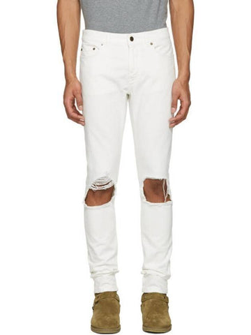 Moufa Skinny Jean White - SAINT LAURENT - BALAAN 1