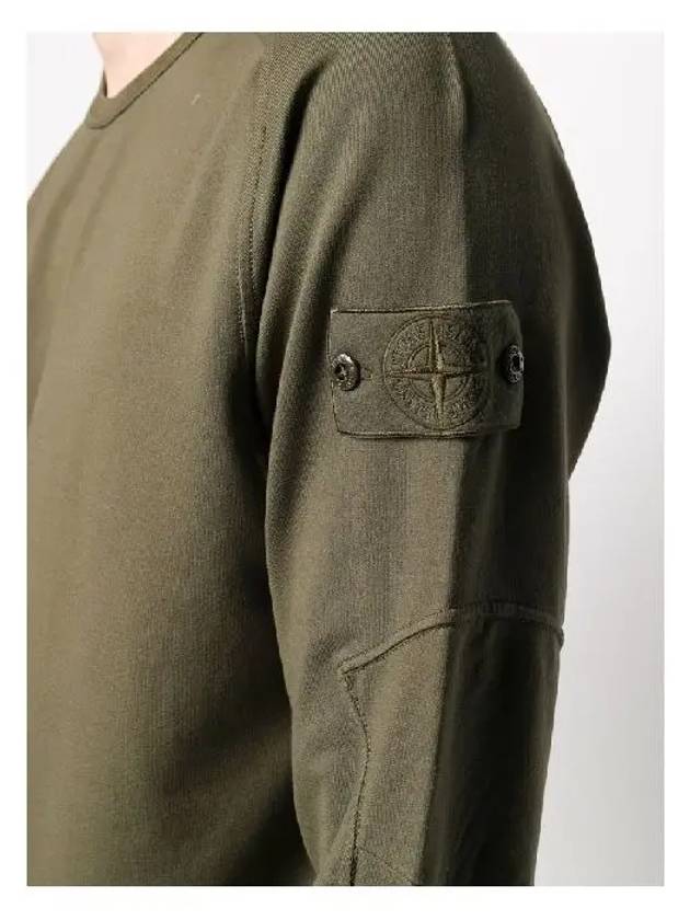 Ghost Pieces Wappen Patch Sweatshirt Military Green - STONE ISLAND - BALAAN 4