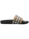 Check FURLEY Slippers Beige - BURBERRY - BALAAN.