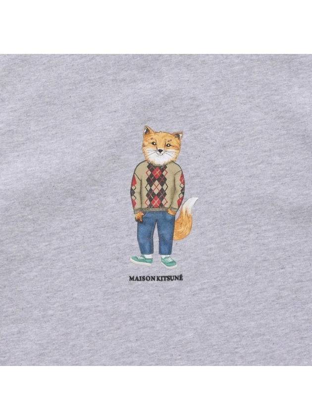 Women's Dress Fox Printing Sweatshirt Grey - MAISON KITSUNE - BALAAN 4