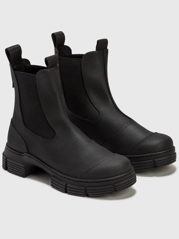 Recycle Rubber City Chelsea Boots Black - GANNI - BALAAN 3