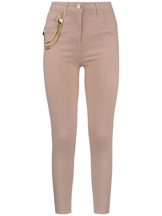 Skinny jeans with chain and stud charm - ELISABETTA FRANCHI - BALAAN 1