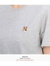 Fox Head Patch Regular Short Sleeve T-Shirt Grey - MAISON KITSUNE - BALAAN 7