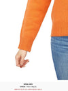 Embroidered Logo Crew Neck Wool Knit Top Orange - SPORTY & RICH - BALAAN 10