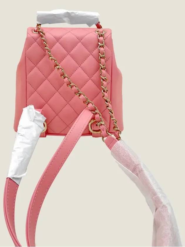 Gold Hardware Two-pocket Calfskin Small Backpack Light Pink - CHANEL - BALAAN 6