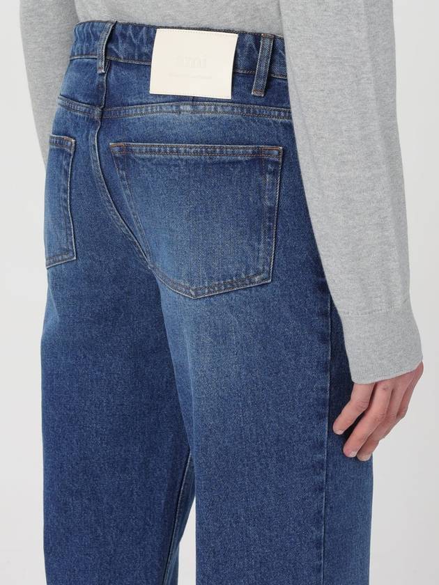 Low Rise Straight Jeans Blue - AMI - BALAAN 4