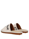 Woody Logo Strap Canvas Slippers White - CHLOE - BALAAN 5