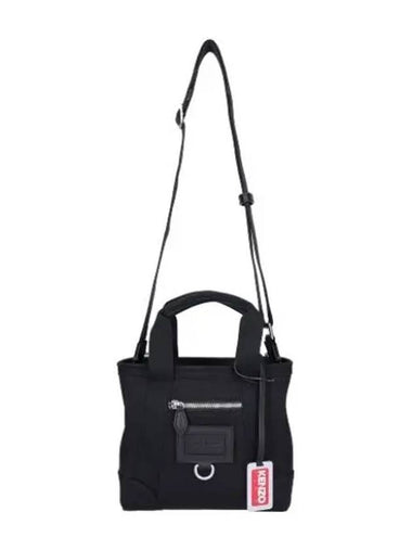 logo mini tote bag black handbag - KENZO - BALAAN 1