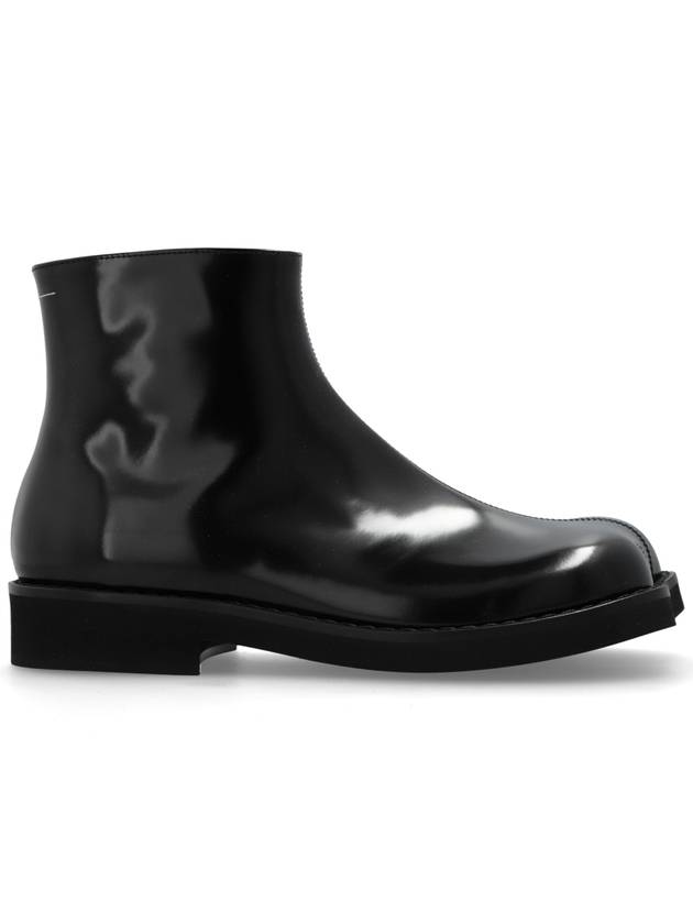 Trunk Leather Ankle Boots Black - MAISON MARGIELA - BALAAN 2