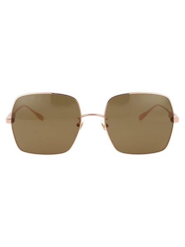 Square Metal Sunglasses Gold - GUCCI - BALAAN 1