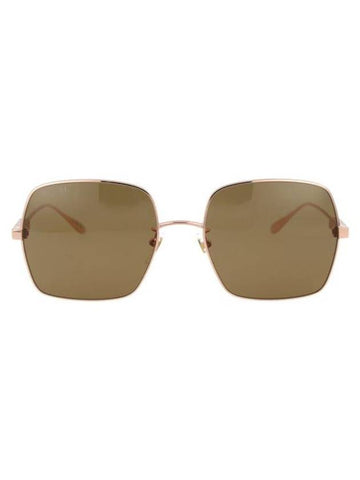 Square Metal Sunglasses Gold - GUCCI - BALAAN 1