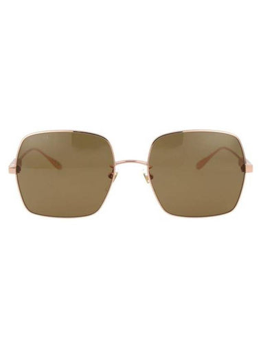 Square Metal Sunglasses Gold - GUCCI - BALAAN 1