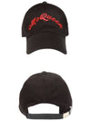 Embroidered Logo Baseball Cap Black - ALEXANDER MCQUEEN - BALAAN 5