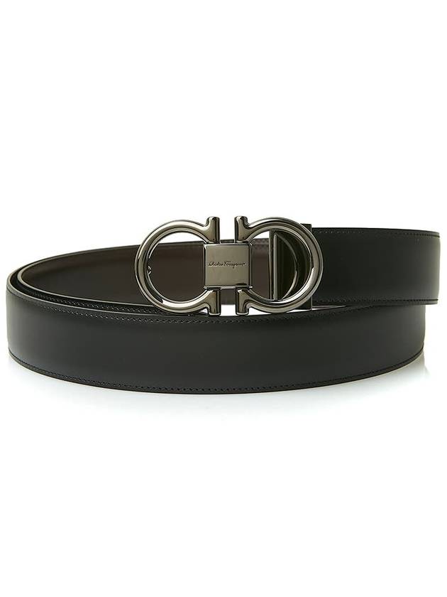 Ferragamo Men's Adjustable Gancini Belt 67 9938 NERO HICKORY 0694531 - SALVATORE FERRAGAMO - BALAAN 1