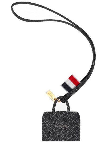 MR. THOM BAG CHARM IN PEBBLE GRAIN LEATHER - THOM BROWNE - BALAAN 2