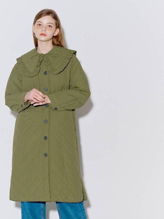 SAILOR KARA QUILTED COAT KHAKI - OPENING SUNSHINE - BALAAN 1