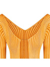 La Maille Pralu Longue Micro Charm Logo Cardigan Light Orange - JACQUEMUS - BALAAN 5