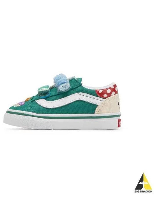 KIDS Old School Velcro Mushroom Toddler Green VN000D1CGRN1 - VANS - BALAAN 1