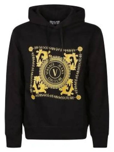 V Emblem Chain Hoodie 75GAIF07 CF00F G89 951278 - VERSACE - BALAAN 1