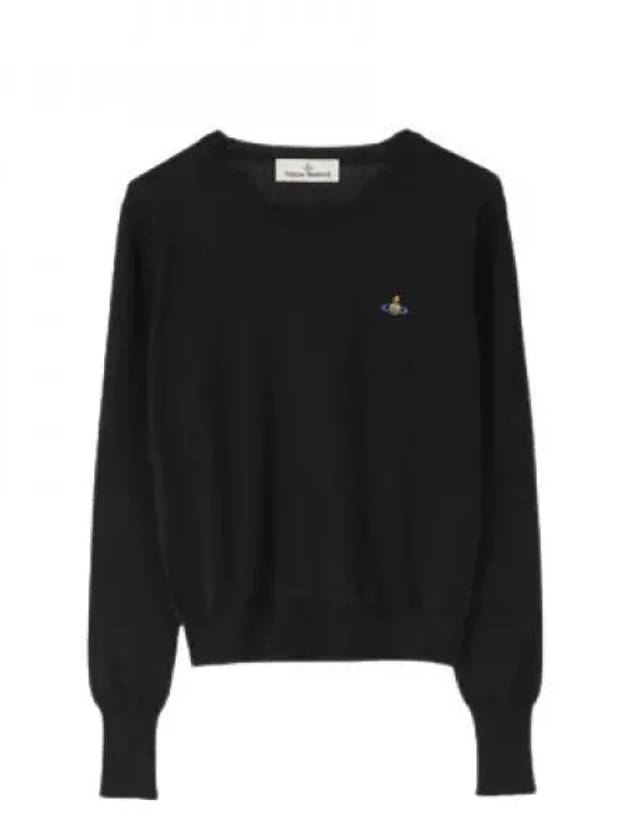 ORB Embroid Logo Knit Top Black - VIVIENNE WESTWOOD - BALAAN 2