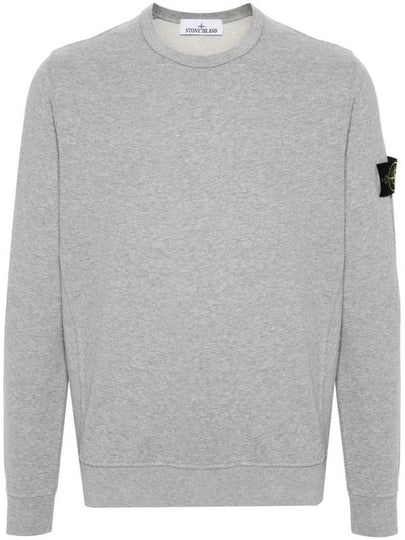 Wappen Patch Crew Neck Cotton Sweatshirt Grey - STONE ISLAND - BALAAN 2