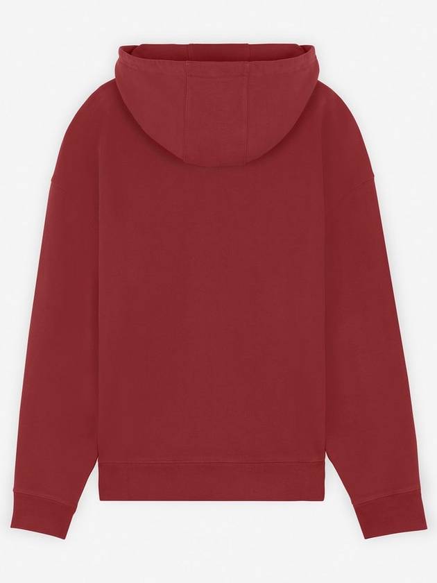 Bold Fox Head Patch Oversize Hoodie Red - MAISON KITSUNE - BALAAN 3