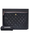 Women s A82545 Caviar Gold COCO Logo Classic Medium Clutch Bag - CHANEL - BALAAN 8