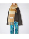 Check Mohair Muffler White Beige - ACNE STUDIOS - BALAAN 6