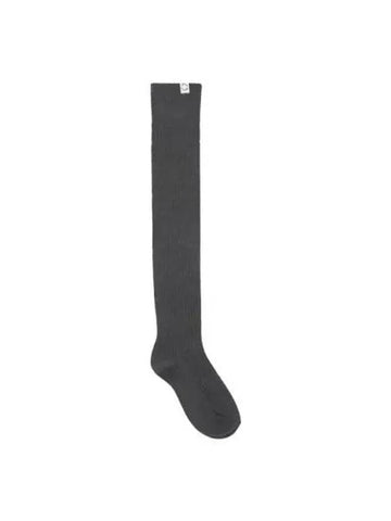 Knit over knee socks charcoal - BENSIMON - BALAAN 1