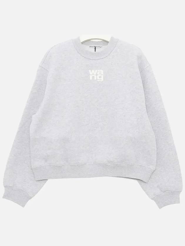 Logo Print Sweatshirt Grey - ALEXANDER WANG - BALAAN 3