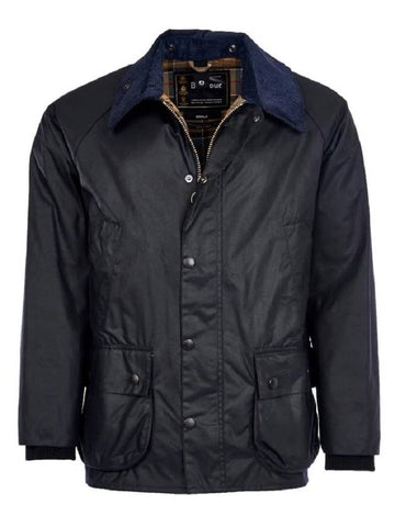 Bedale Wax Half Lined Jacket Navy - BARBOUR - BALAAN 1