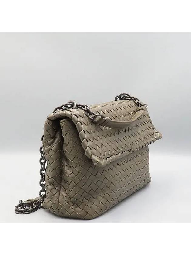 386499 Etoff Intrecciato Nappa Large Olympia Shoulder Bag - BOTTEGA VENETA - BALAAN 3