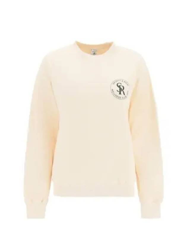 Logo Crew Neck Cotton Sweatshirt Beige - SPORTY & RICH - BALAAN 2