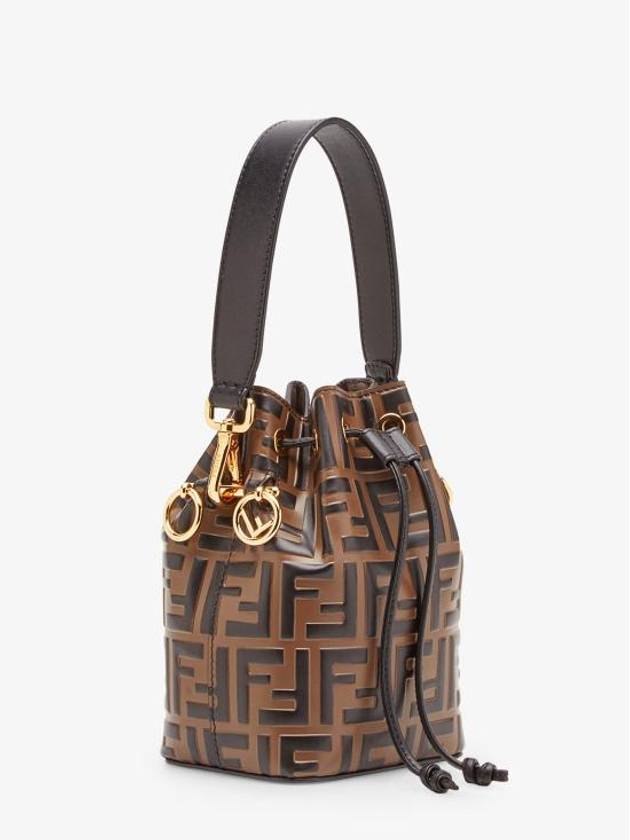 Mon Tresor Small Bucket Bag Brown - FENDI - BALAAN 3